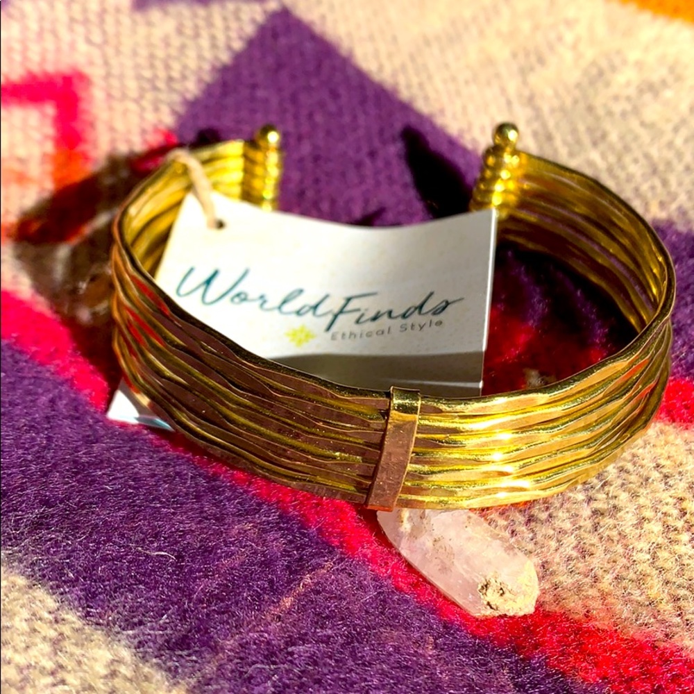 Handmade, fair trade cuff bracelet